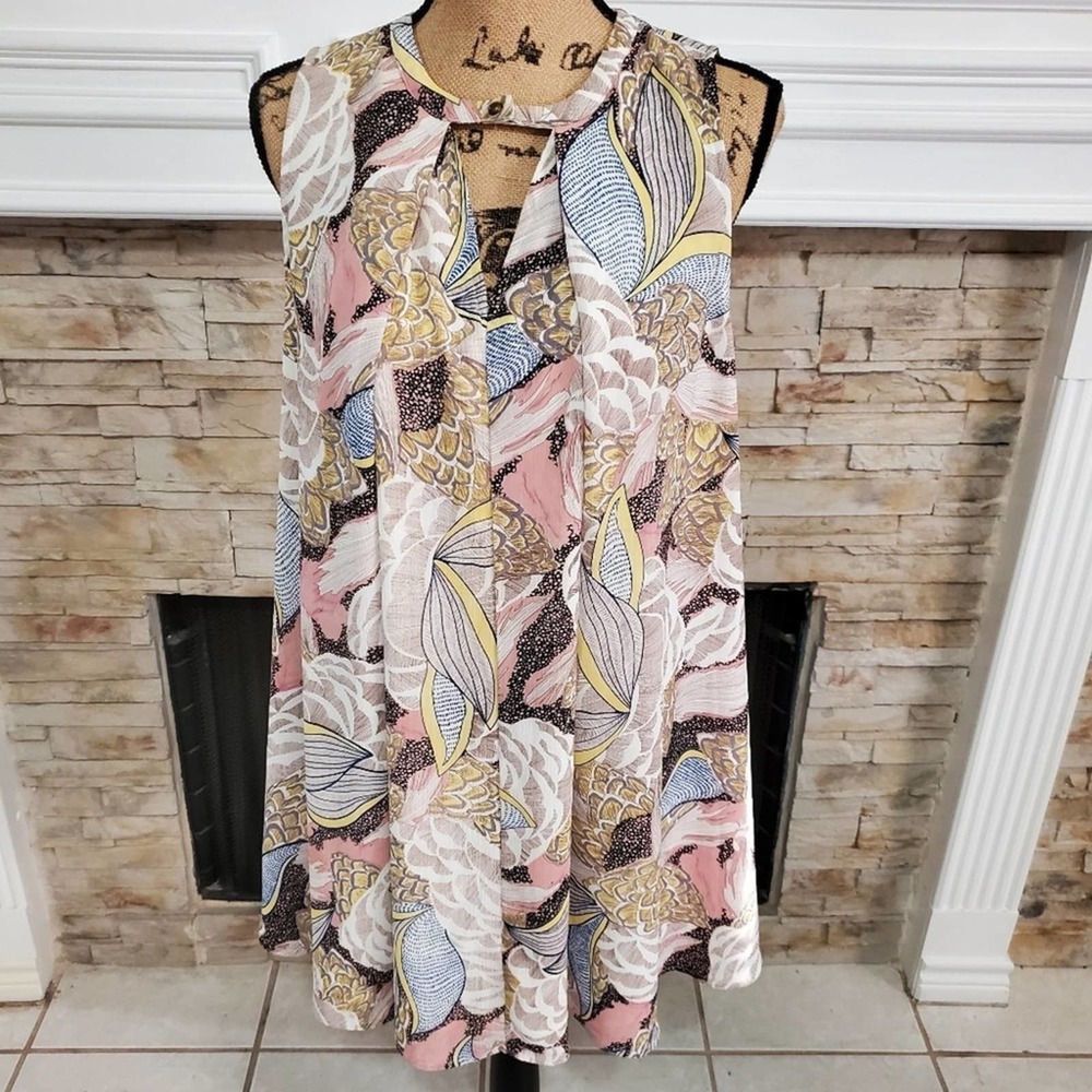 Umgee floral paisley boho halter mini dress‎ size small